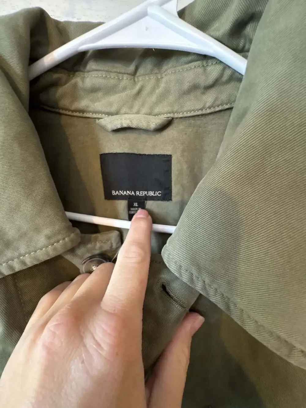 Banana Republic Olive Green Utility Field Jacket Size XL NWT